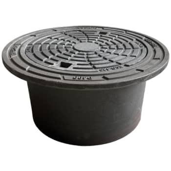 Ulefos 425 x 250 mm karm/dæksel m/lås, rund, flydende, 40 t, SG