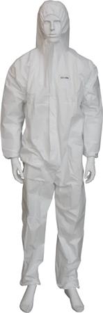 BESKYTTELSESDRAGT MED HÆTTE STR.XXL