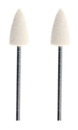 Filtpolerstifter kegleformet 2 stk.