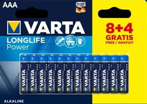 VARTA LONGLIFE POWER AAA 12 stk