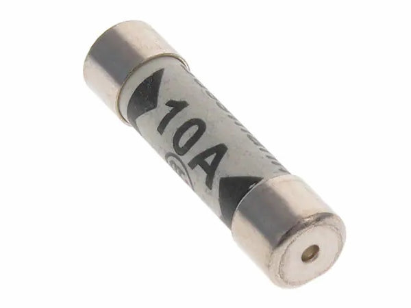 Finsikring - 10A, Flink, 240VAC, 8AG (Ø6,3x25,4mm)