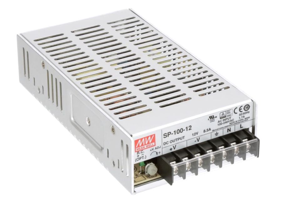 Strømforsyning til indbygning - 5VDC / 20A / 100W