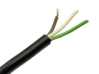 Multikabel - 3x0,14mm² trådet Ø3,5mm Sort (metervare)
