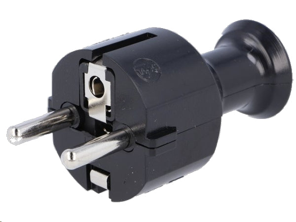 Stikprop - CEE7/7 han, 16A, Sort