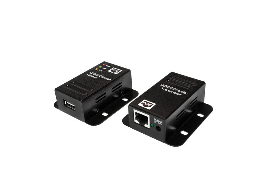 USB extender over CAT5 - RJ45, POE (op til 50m)
