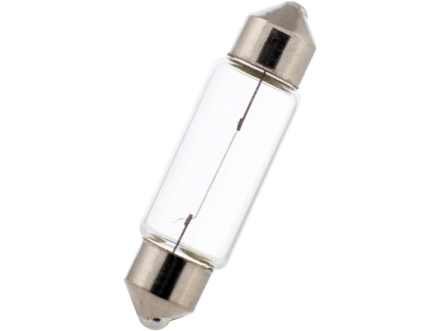 Pinollampe - 12V / 250mA / 5W S8,5 sokkel (Ø11 x 39mm)
