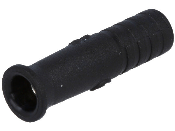 Bananforlænger - 2mm hun til ledn., Sort (skrueforbindelse)