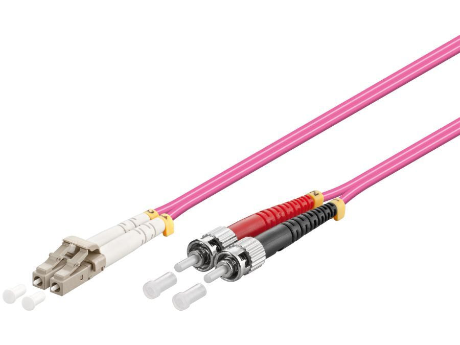 Fiberoptisk netværkskabel LC-ST multimode OM4 (20m)