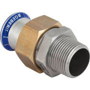 15mm x 1/2" union muf/nip Mapress RF/messing