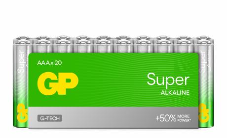 GP Super Alkaline AAA batt. LR03 20-pak