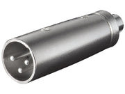 XLR adapter - XLR 3P han til RCA(Phono) hun