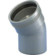 Wavin 75 mm 30° grå PP-afløbsbøjning