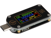 USB 3.0 spænding-/strømtester m. LCD display - USB-C, BT