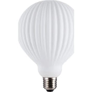 Bianca mat opal strib globe Ø125 mm 3 trin dæmbar E27 4W