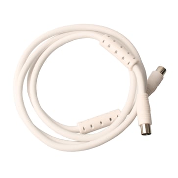 Antenneledning med stik HF-tæt 1,5 meter hvid