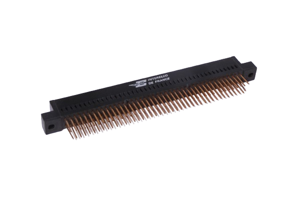 Card edge stik - 2x43pol, 2,54mm pitch, 2rk. printben