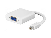 DisplayPort adapter - Mini DP han til VGA hun, Hvid (0,1m)