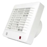 S&P ventilator EDM 100CHZM m. aut. lukke, kugleleje, hygrostat og snoretræk