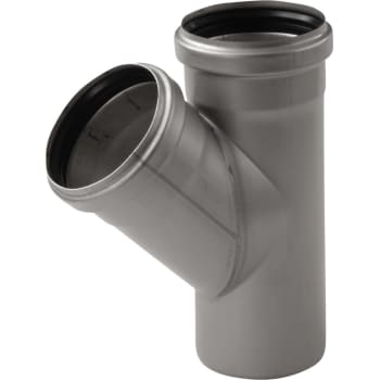 ACO 110 mm 45° rustfri afløbsgrenrør, AISI 304