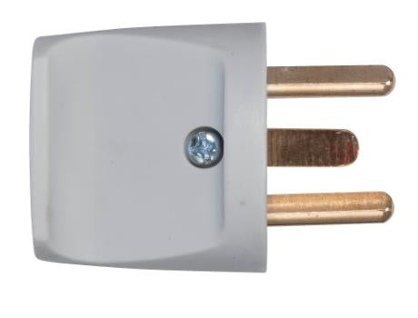 EDB stikprop rund m/jord grå 230V 16A