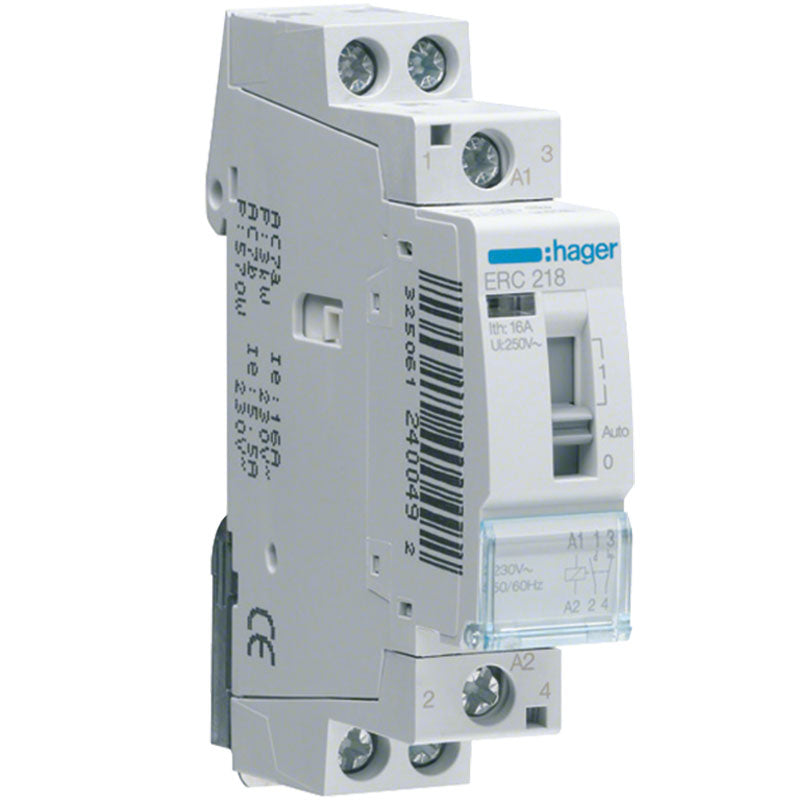 Relæ 16A 1 slutte + 1 bryde 230V 1M