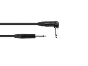 Prof. guitarkabel - 6,3mm JACK han/han (1x 90°) Neutrik (3m)