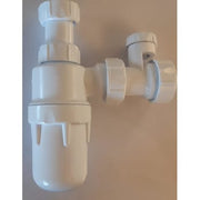 VAKUUM VANDLÅS 32MM HVID JUSTERBAR INDLØB