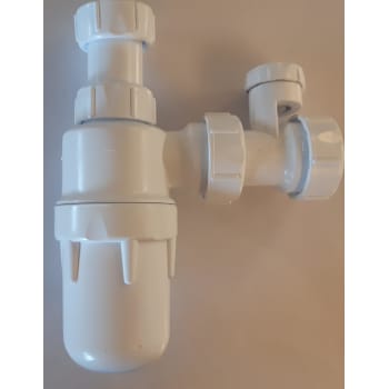 VAKUUM VANDLÅS 32MM HVID JUSTERBAR INDLØB