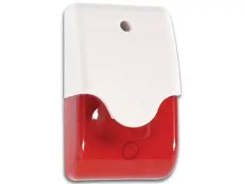 Indendørs sirene m. blink - Rød LED