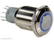 ProSwitch - Vandalsikret stålkontakt, 1P ON-(ON) Ø16 Blå