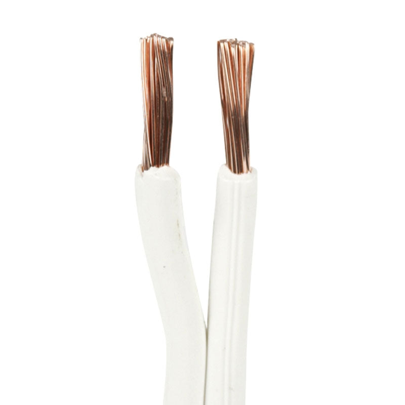 Højtalerledning 2x2,5mm² hvid - pr. meter