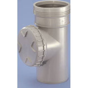 Wavin Ø50 mm renserør med dæksel PP grå