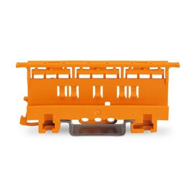 Din-skinne holder til samlemuffe i serien 221, 0,2-4 mm², orange