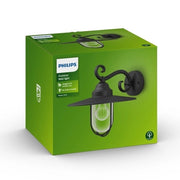 Pasture wall lantern black 1x60W 230V