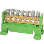 Jordklemme til DIN-skinne 7x16mm²