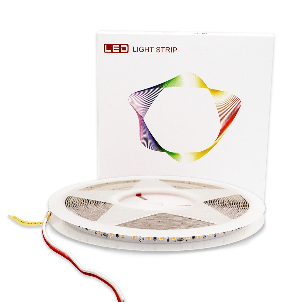 10m LED strip RA98, 10W/m - IP20, 24V, 120 LED pr. meter - Hvidt lys med høj farvegengivelse