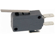 Mikroswitch m. kort arm - 5A/250V, ON-(ON) SPDT, spadestik