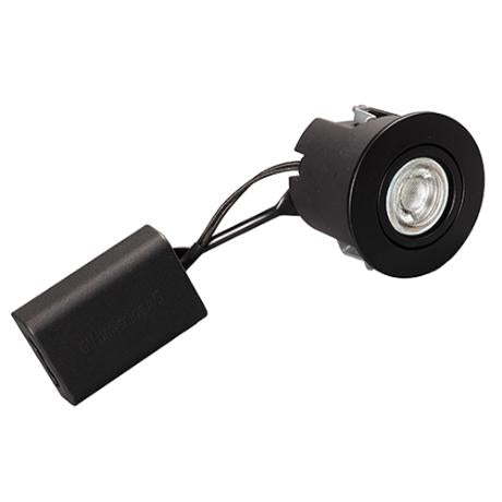 DIOSPOT OPTI rund sort + Diolux E6 927 345lm