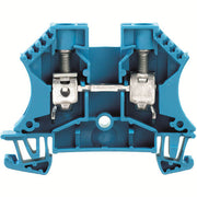 WDU  gennemgangsklemme 10mm² blå for dinskinne