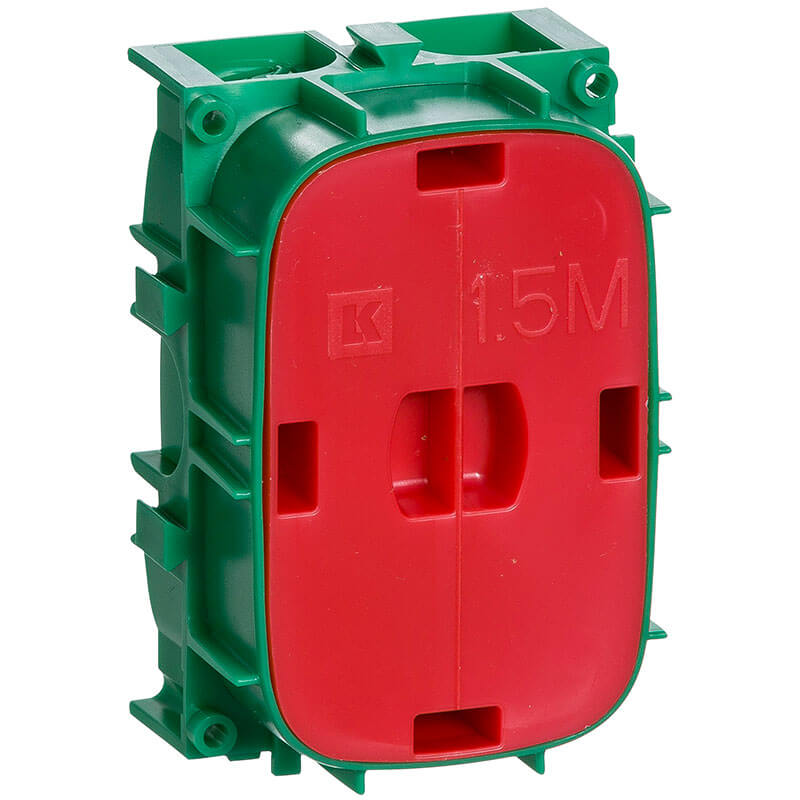 LK Fuga grøn indmuringsdåse 1½ modul