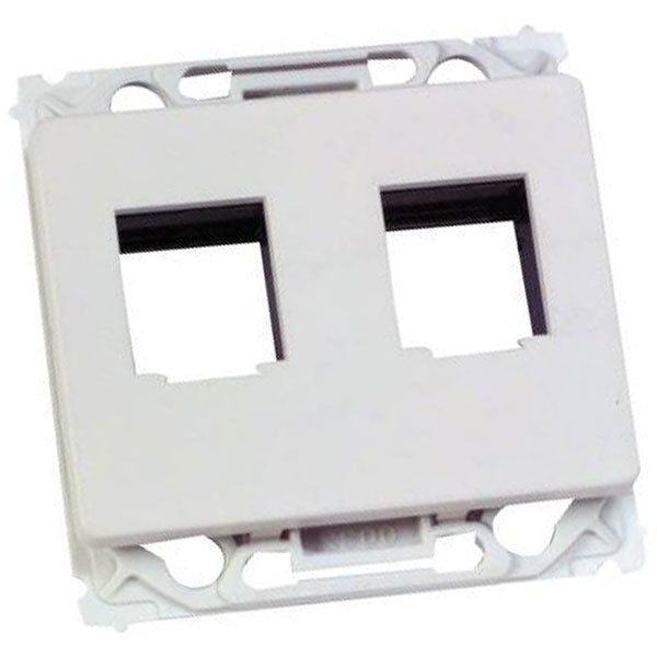 Keystone Opus udtag 2xRJ45 hvid