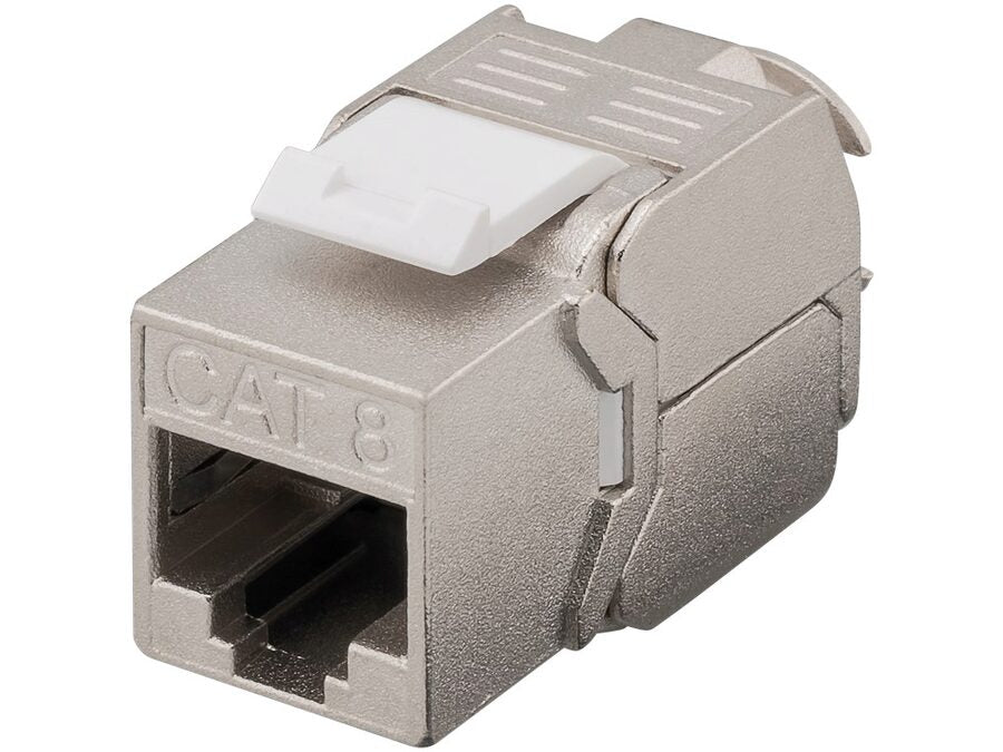 Keystone RJ45 fatning - CAT8.1 shielded (Toolless)