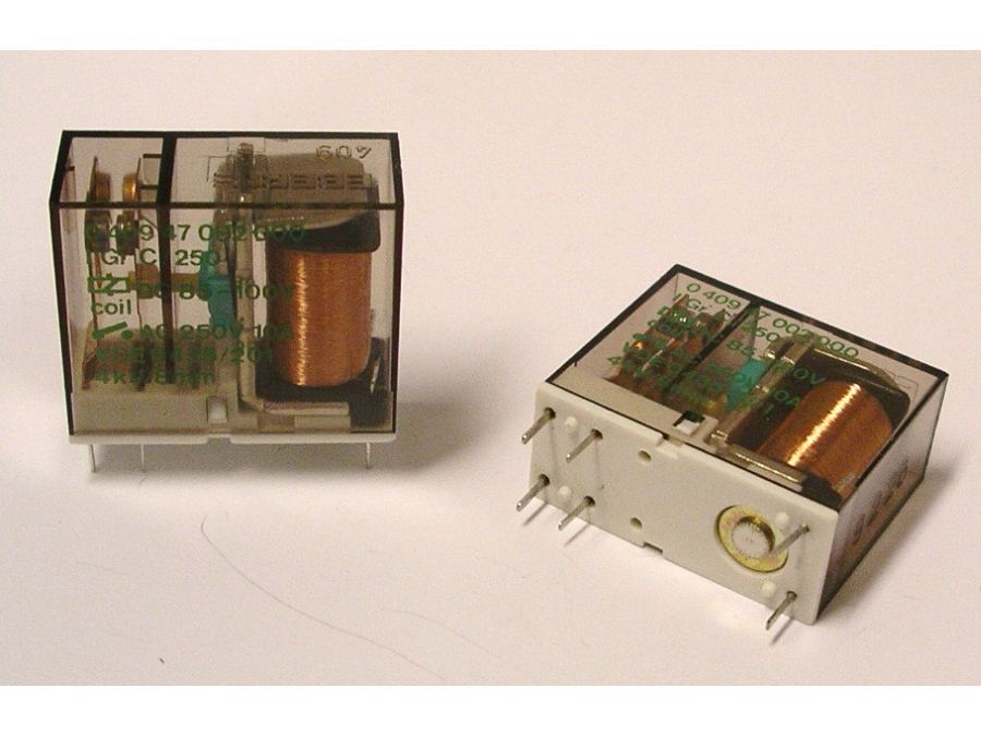 Vertikalt relæ - 55-66VDC / 10A, 1 x slutte