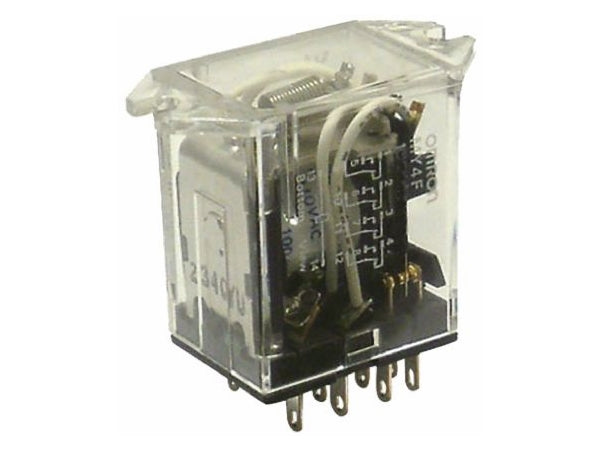 Industrirelæ - 12Vdc, 5A, 3PDT (8-ben)