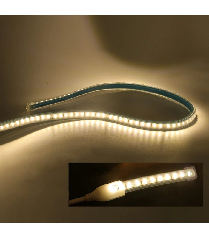 5 m LED strip (Type X-2) - 230V, vandtæt, IP67 | 4000 Kelvin