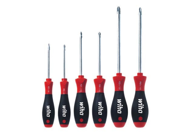 SoftFinish PHILLIPS/POZIDRIVE skruetrækkersæt - 6 dele