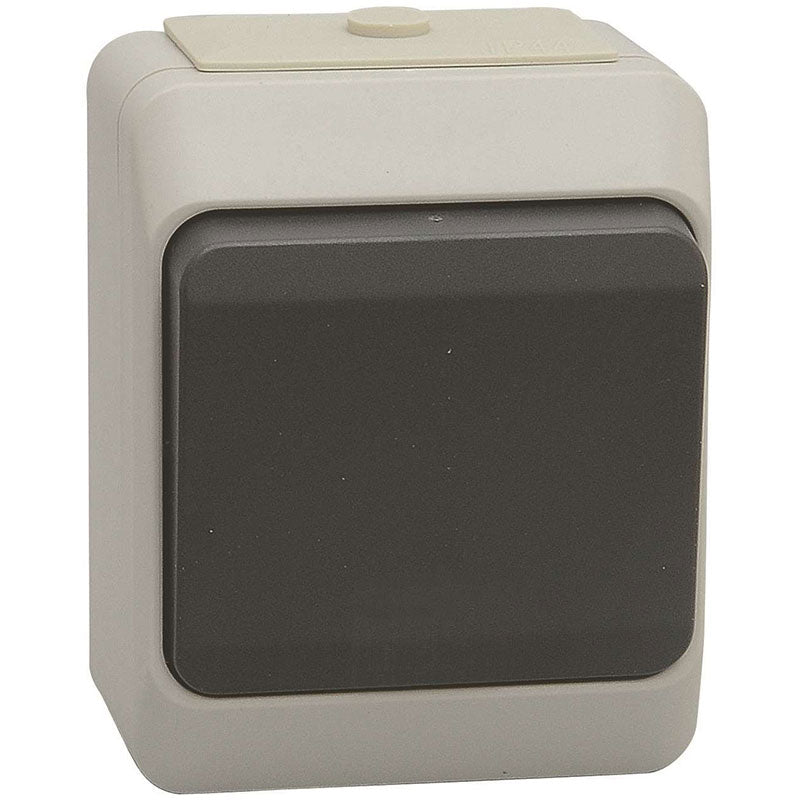 Stænktæt trykafbryder IP44 - grå