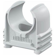 Rørholder lysegrå 16mm for plast rør