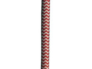 Stofledning - 2 x 0,75mm², RØD/HVID sildeben (metervare)