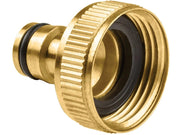 Messing hanekobling - 1" hun gevind